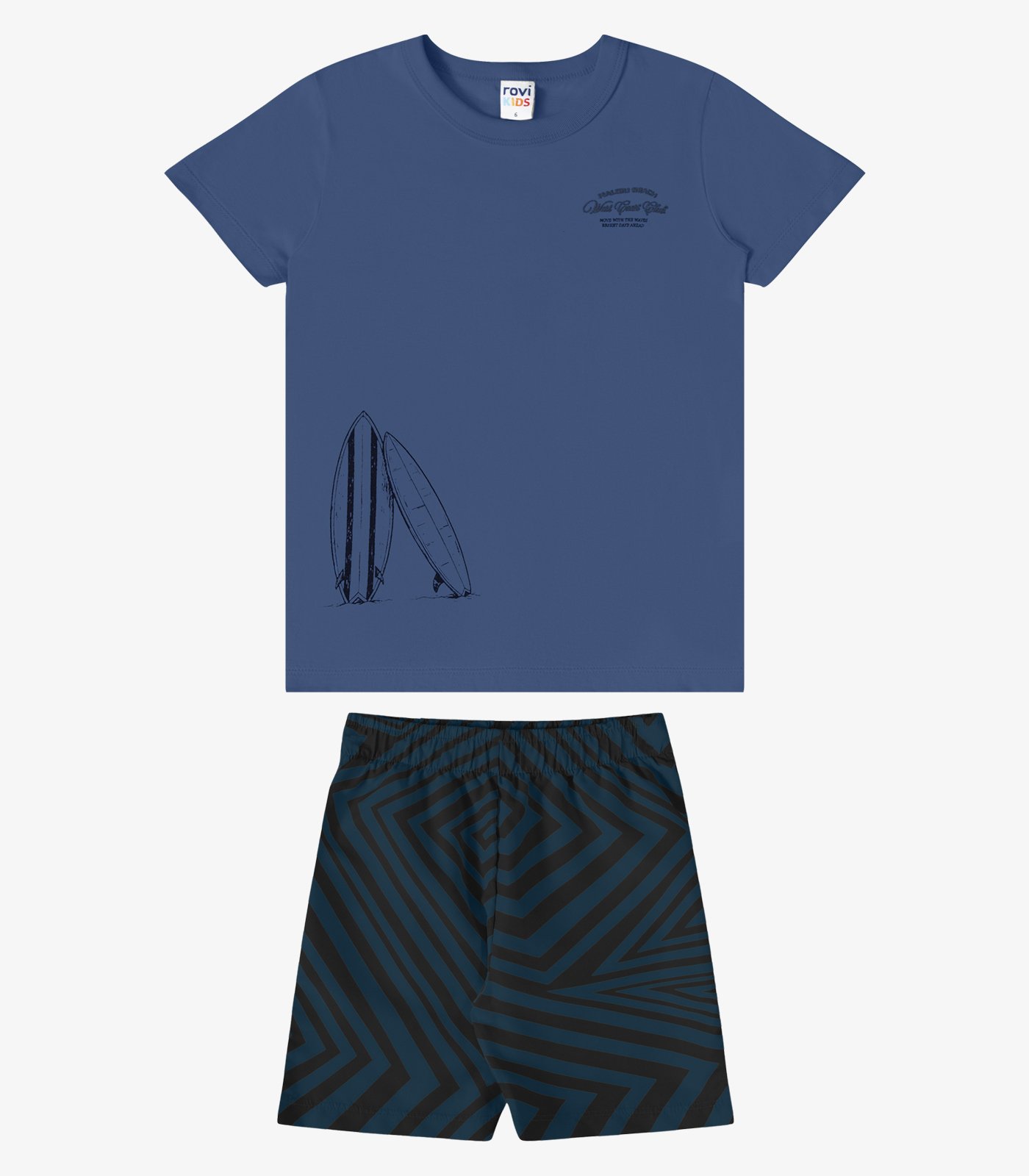 CONJUNTO CAMISETA E BERMUDA ROVI KIDS - 3029443 - Imagem 9