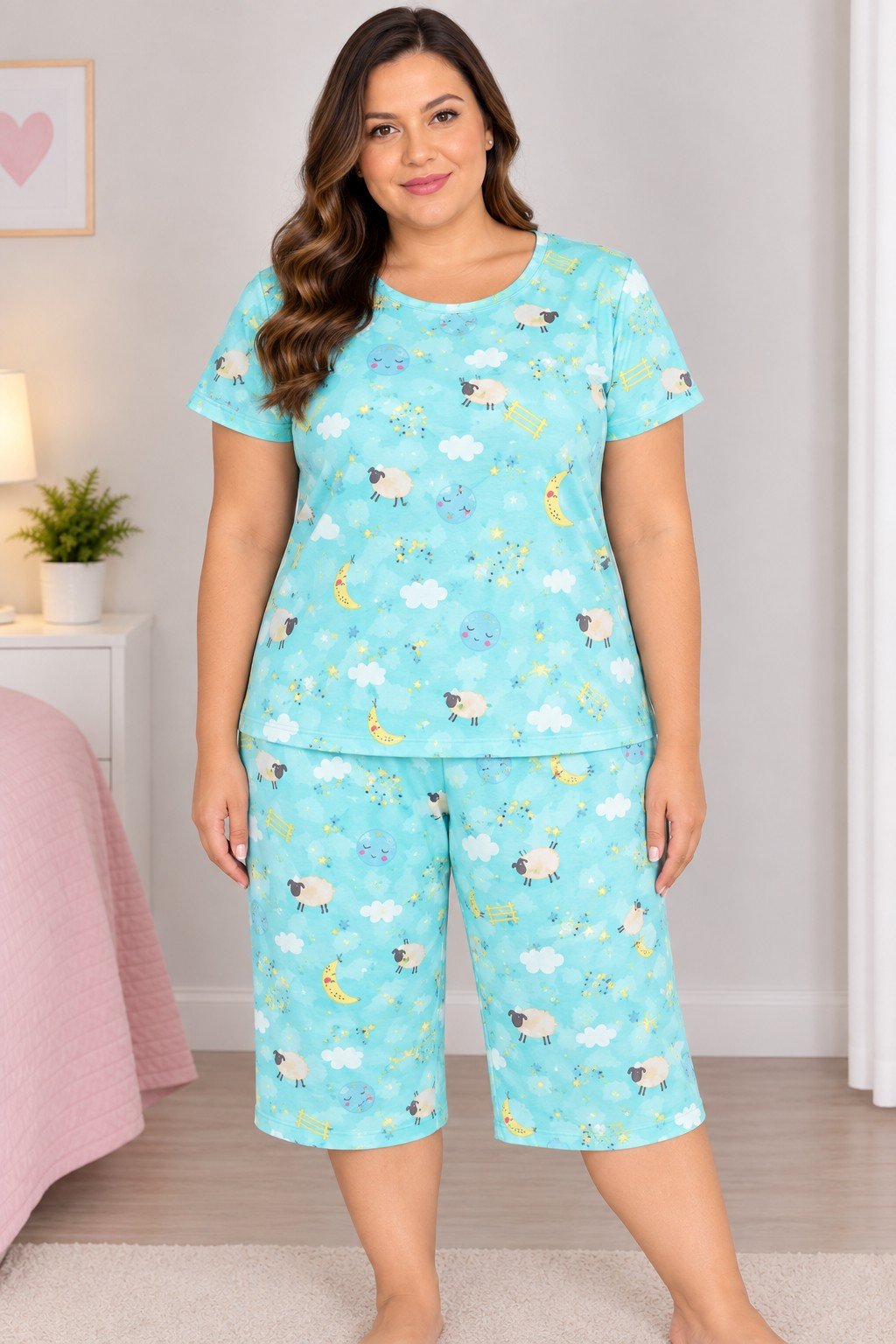 CONJUNTO PIJAMA FEMININO SUEDE SABRIELI - 285 - Imagem 3