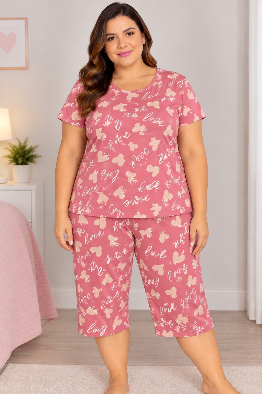 CONJUNTO PIJAMA FEMININO SUEDE SABRIELI - 285 - Imagem 5