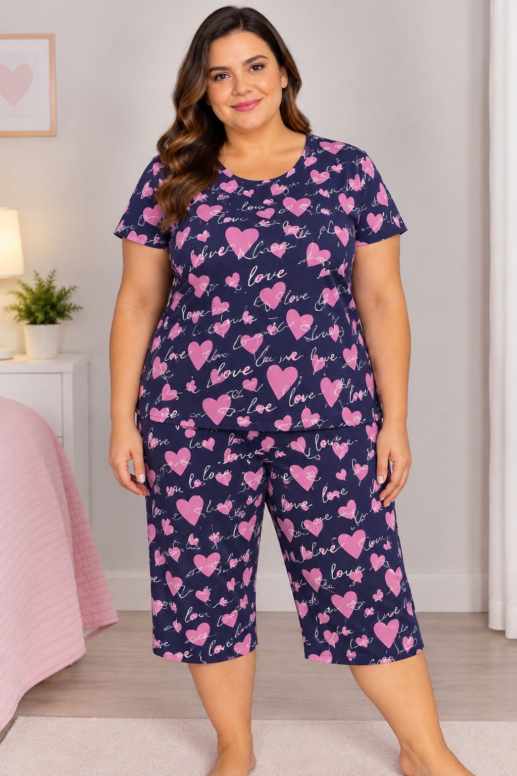 CONJUNTO PIJAMA FEMININO SUEDE SABRIELI - 285 - Imagem 6