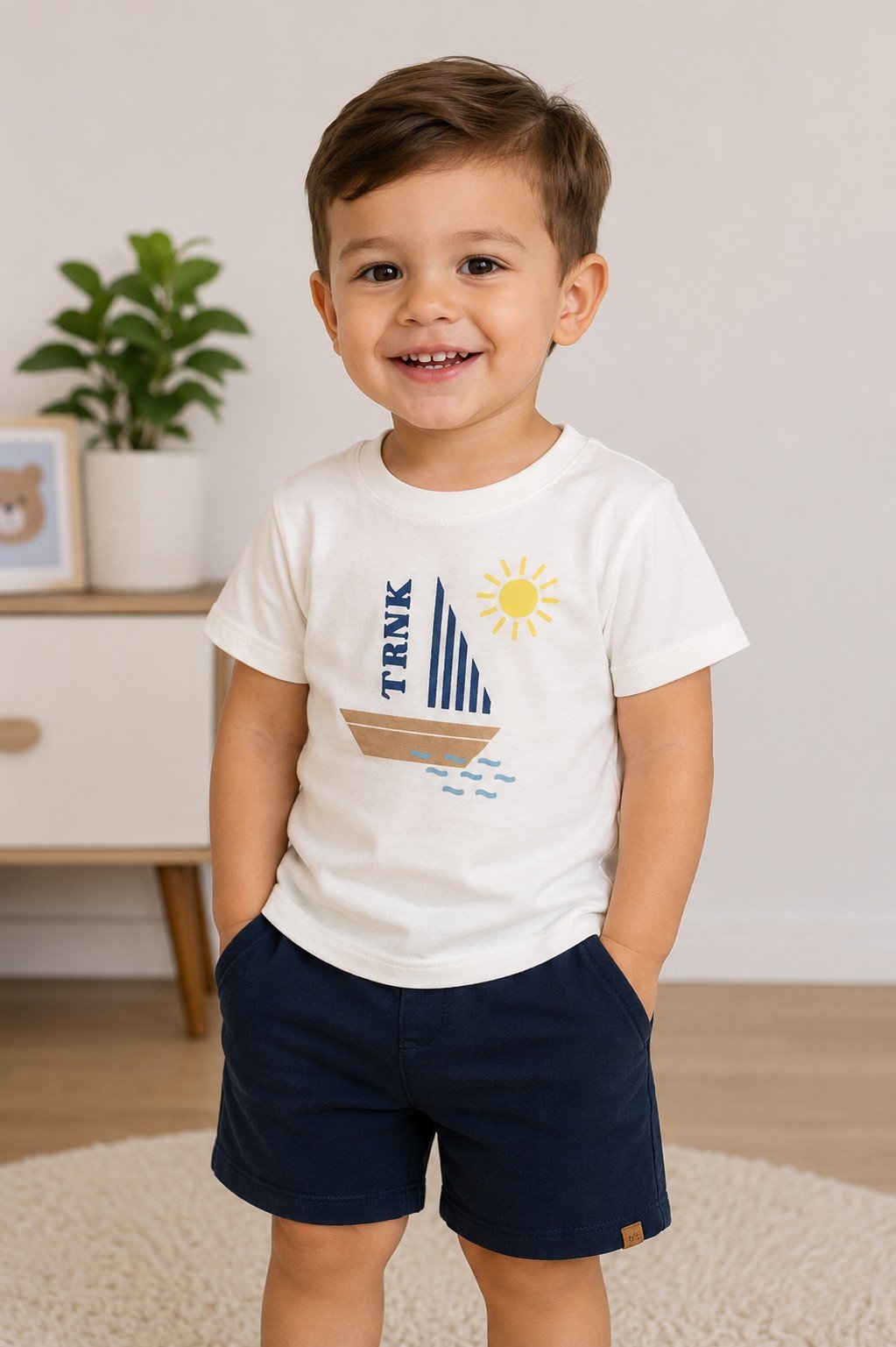BLUSA MANGA CURTA INFANTIL BOAT TRICK NICK - L626 - Imagem 2