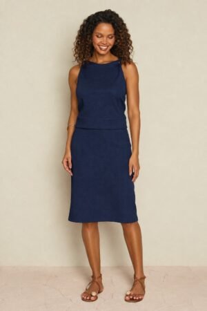 CONJUNTO BLUSA E SAIA CREPE LUNENDER - C5333
