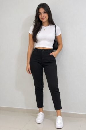 CALCA SARJA CIGARRETE FEMININA BIVIK - 233183