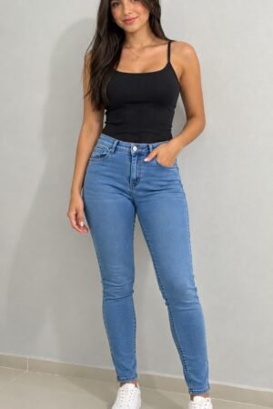 CALCA FEMININA SKINNY COS MEDIO TEEZZ JEANS - TE22176