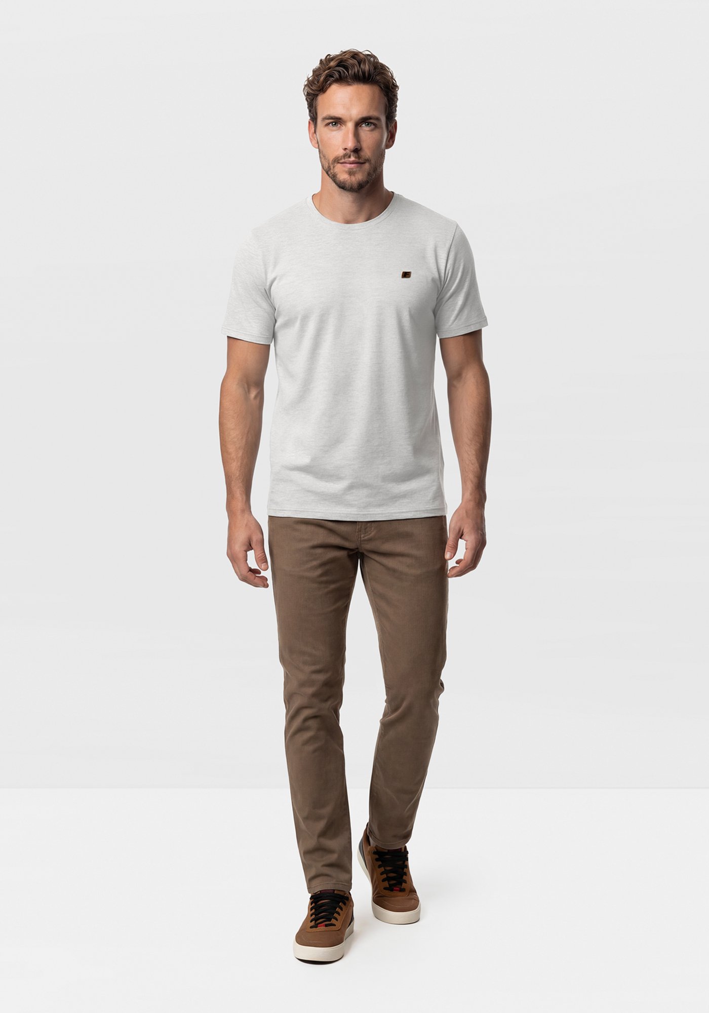 CAMISETA MASCULINA MALHA LINHO FICO - B5130 - Imagem 4